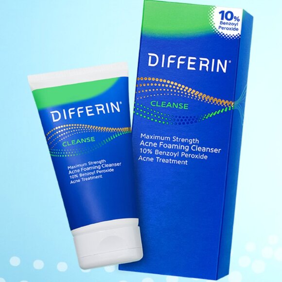 Differin Maximum Strength Acne Foaming Cleanser with 10% Benzoyl Peroxide5.0 fl - Picture 2 of 2
